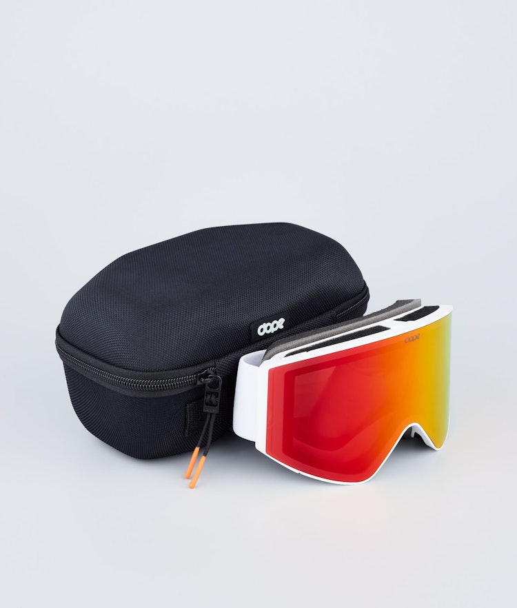 Dope Sight 2021 Ski Goggles White/Red Mirror, Image 4 of 6
