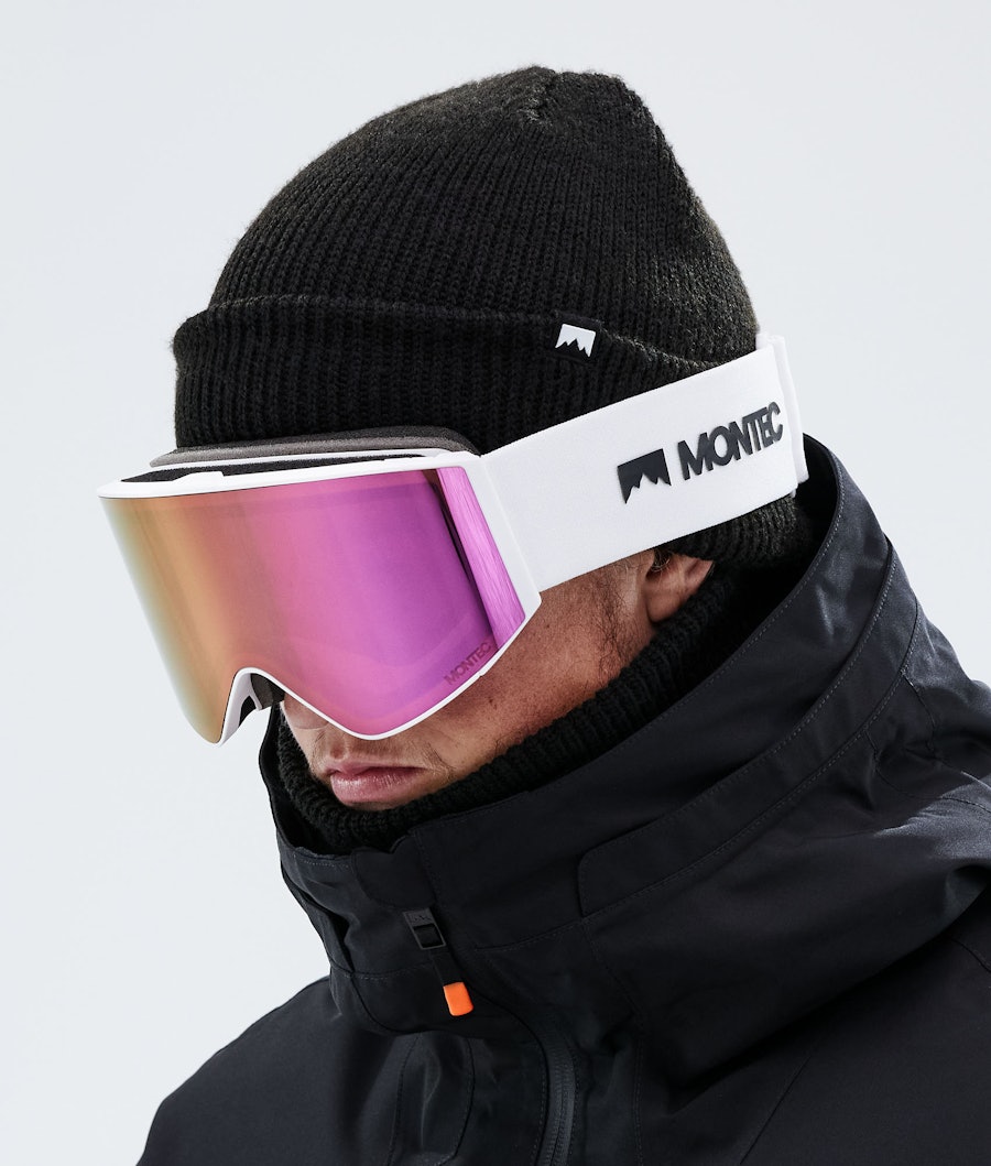 Montec Scope Masque de ski White/Rose Mirror