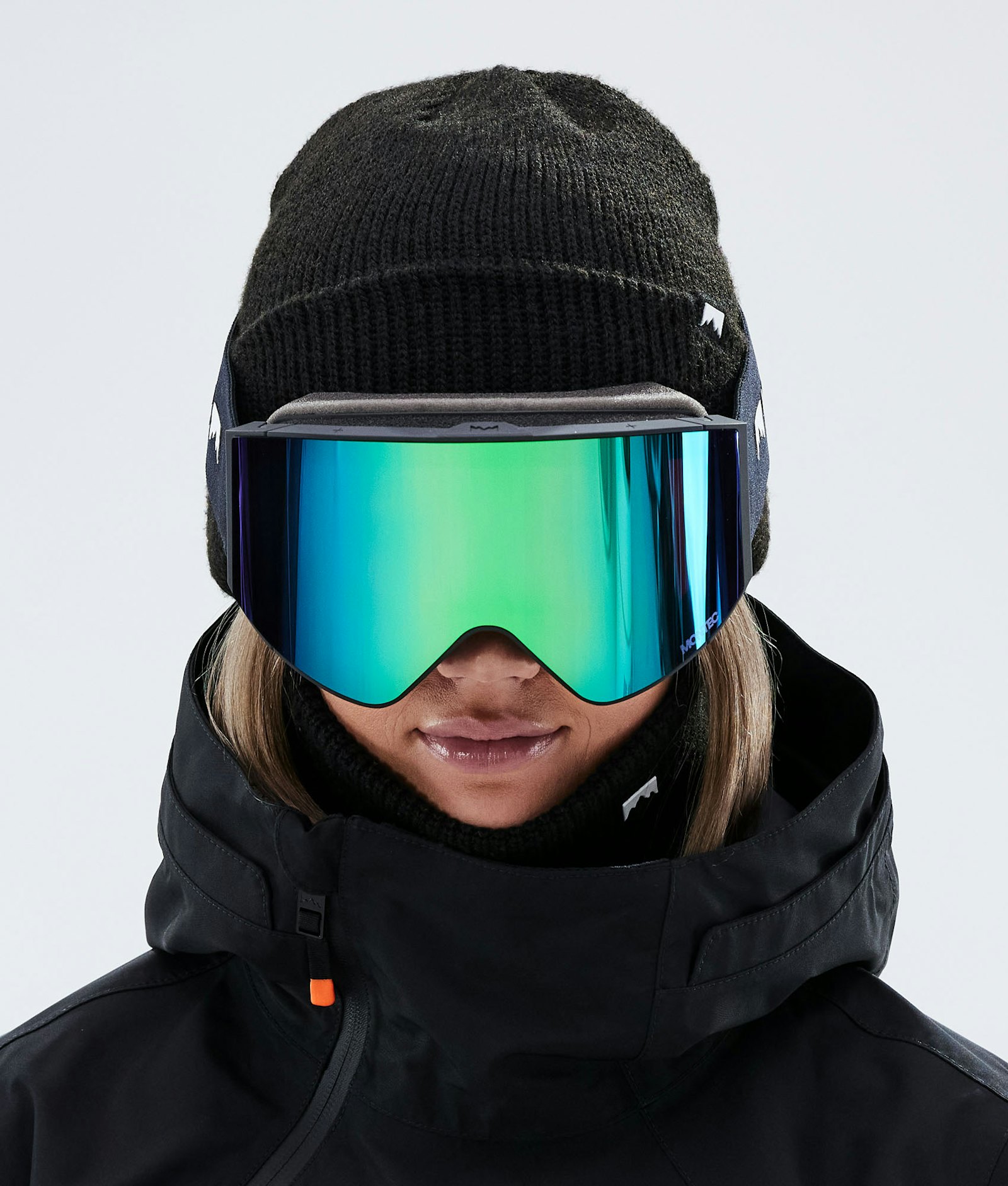 Montec Scope 2021 Masque de ski Black/Tourmaline Green Mirror