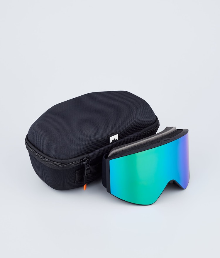 Montec Scope Gafas de esquí Hombre Black W/Black Tourmaline Green Mirror -  Negro