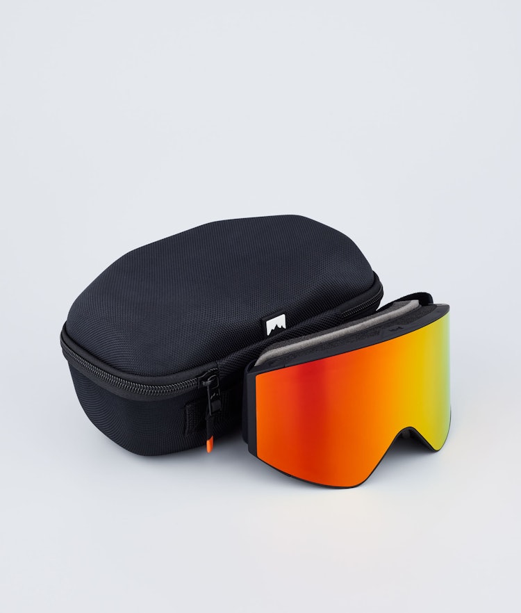 Montec Scope 2021 Ski Goggles Black/Ruby Red Mirror, Image 4 of 6