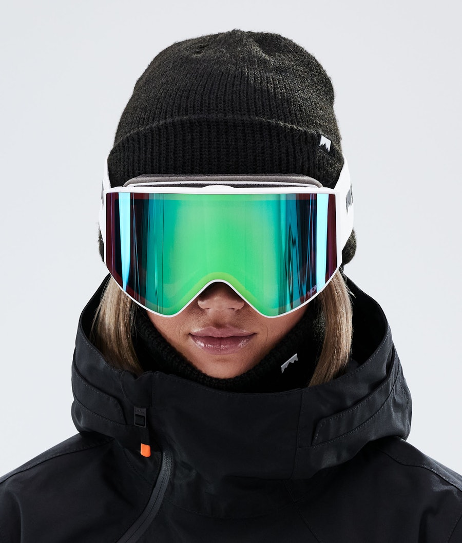 Scope 2021 Masque de ski White/Tourmaline Green Mirror