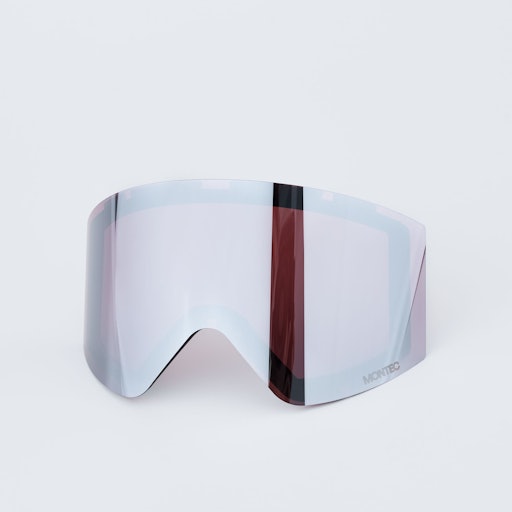 Montec Scope Masque de ski Homme White W/White Ruby Red Mirror