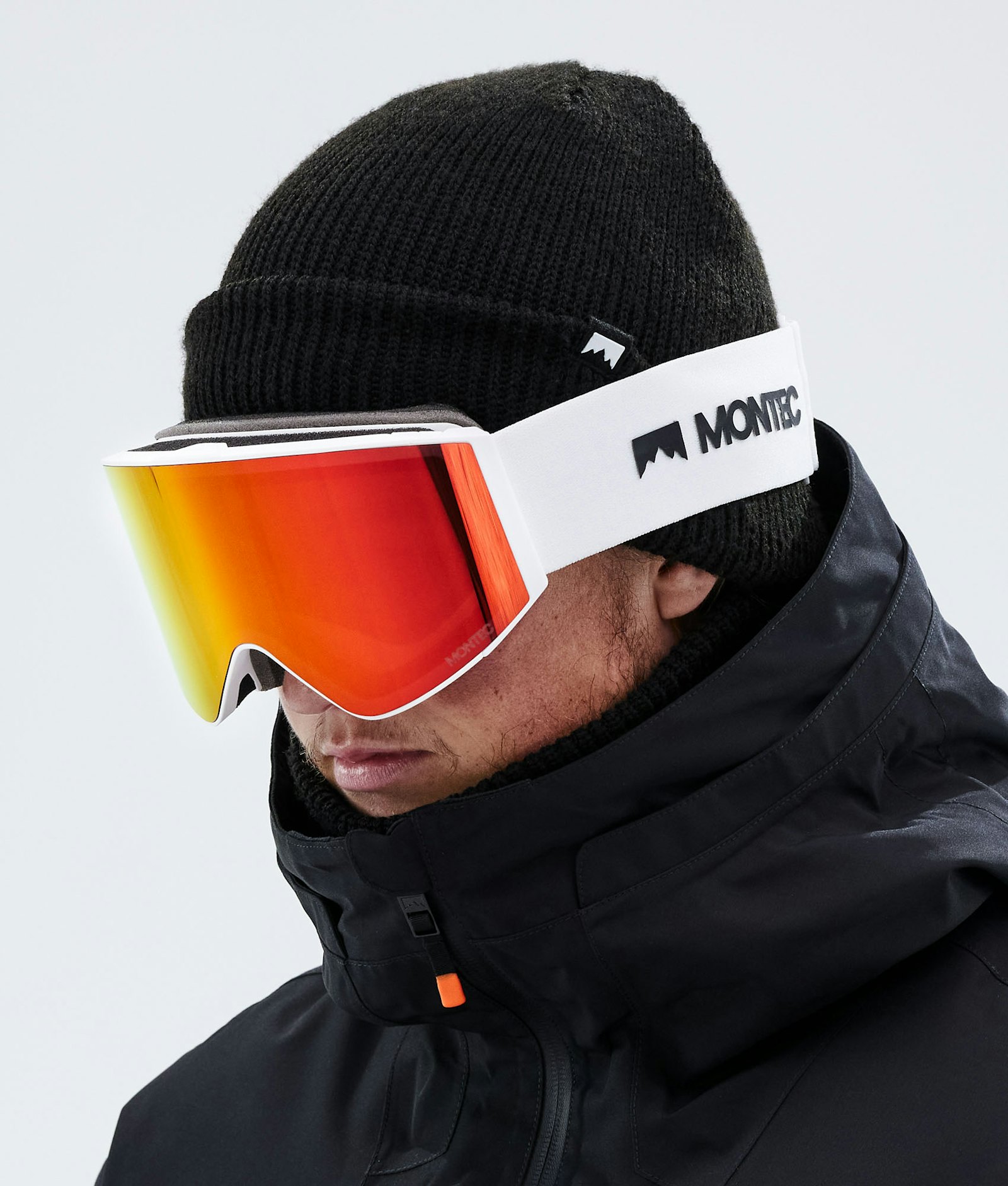 Montec Scope 2021 Ski Goggles White/Ruby Red Mirror