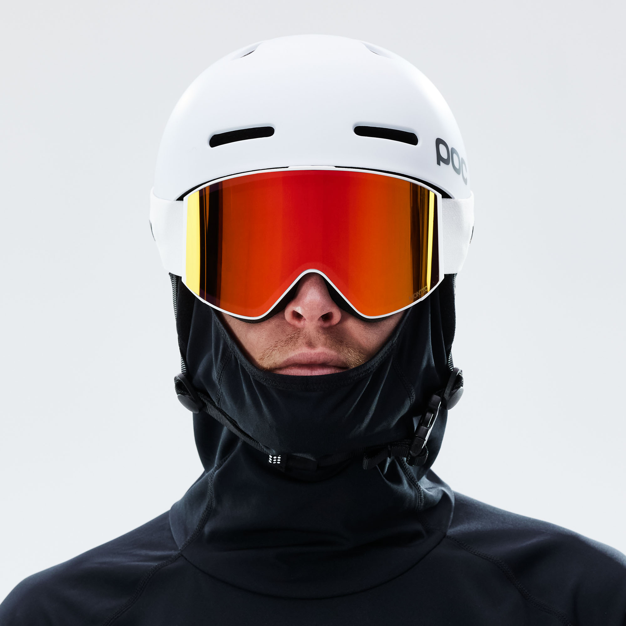 Montec Scope 2021 Masque de ski Homme White/Ruby Red Mirror - Blanc