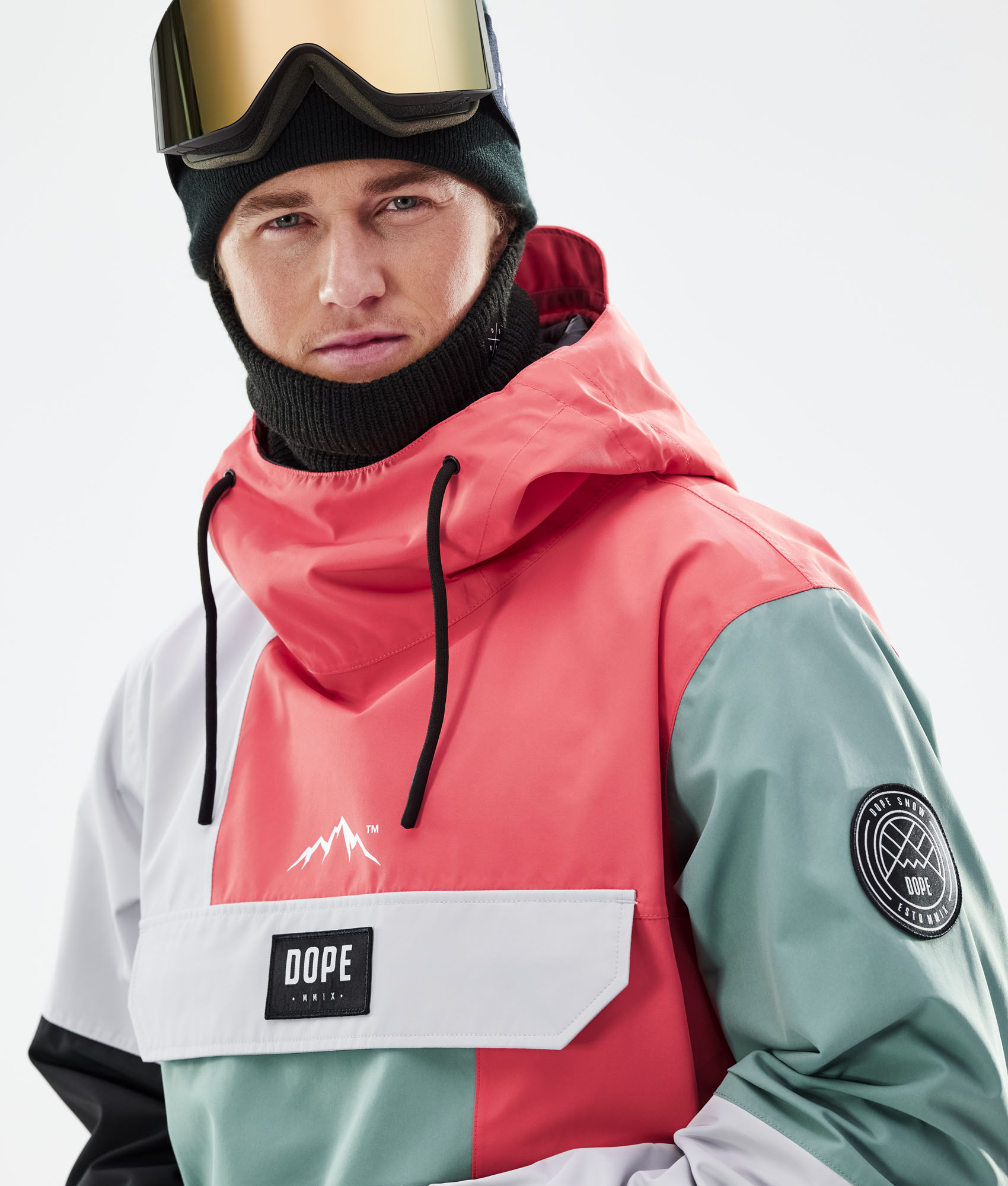 Dope Blizzard LE Ski Jacket Men Limited Edition Patchwork Coral