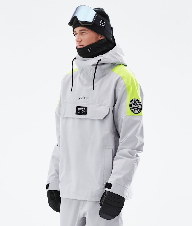 Dope Blizzard LE Ski Jacket Men Limited Edition Stripe Light Grey, Image 1 of 10