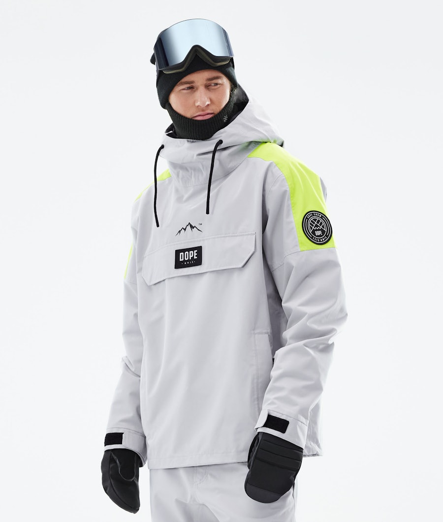 Dope Blizzard Snowboard jas Limited Edition Stripe Light Grey