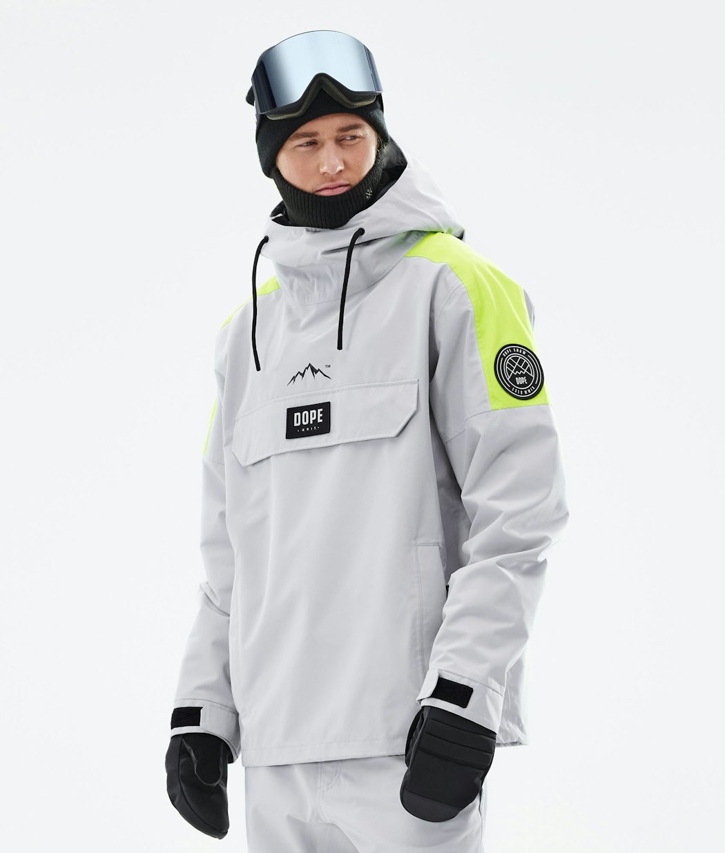 Blizzard LE Snowboard Jacket Men Limited Edition Stripe Light Grey Renewed
