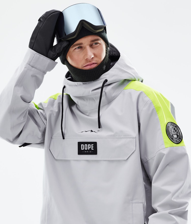 Dope Blizzard LE Veste de Ski Homme Limited Edition Stripe Light Grey, Image 2 sur 10