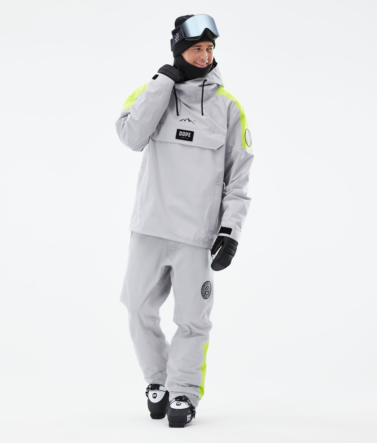 Dope Blizzard LE Ski Jacket Men Limited Edition Stripe Light Grey, Image 4 of 10