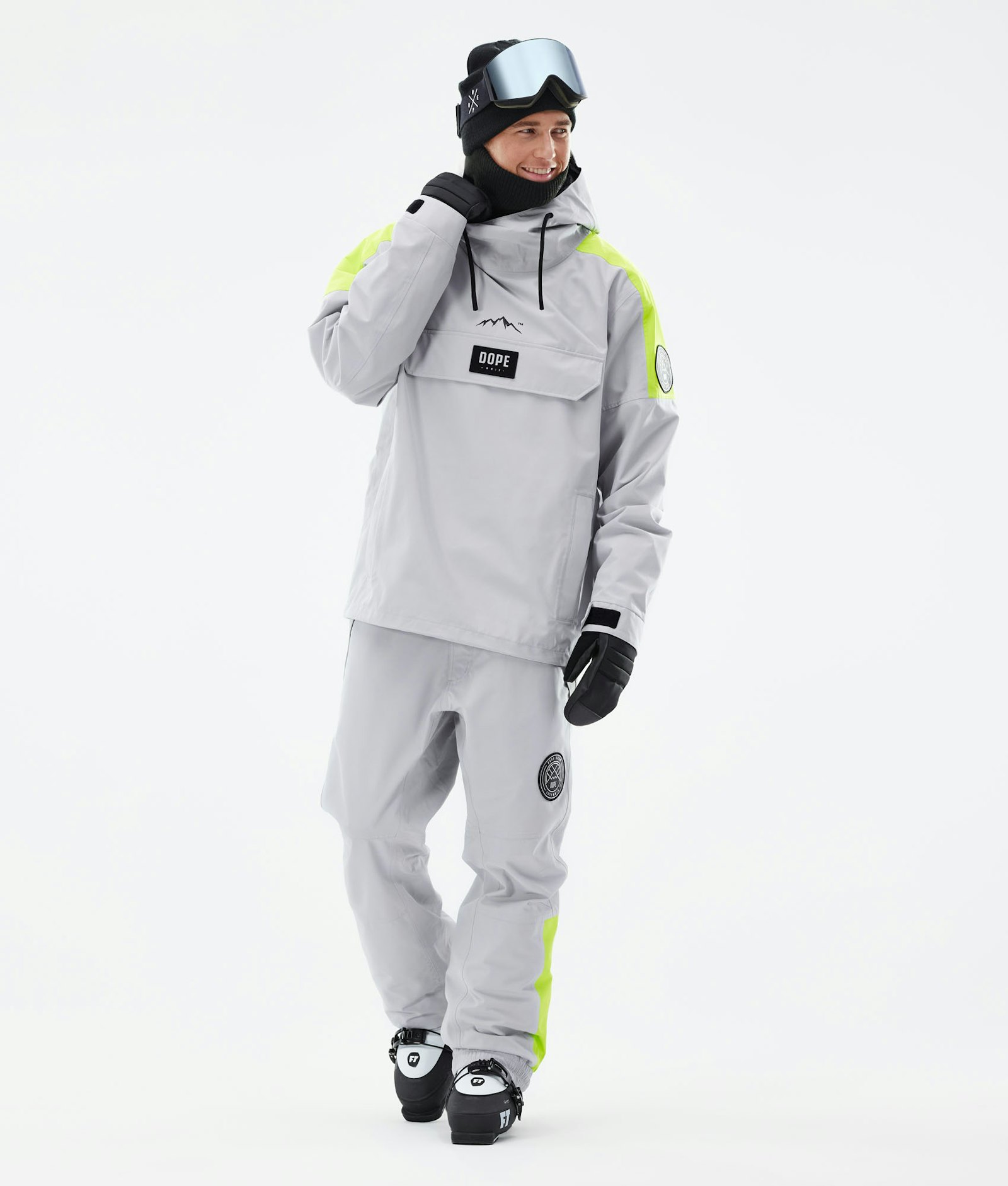 Dope Blizzard LE Ski Jacket Men Limited Edition Stripe Light Grey