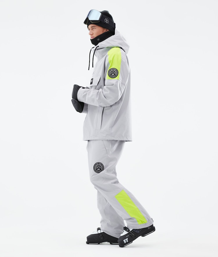 Dope Blizzard LE Ski Jacket Men Limited Edition Stripe Light Grey, Image 5 of 10