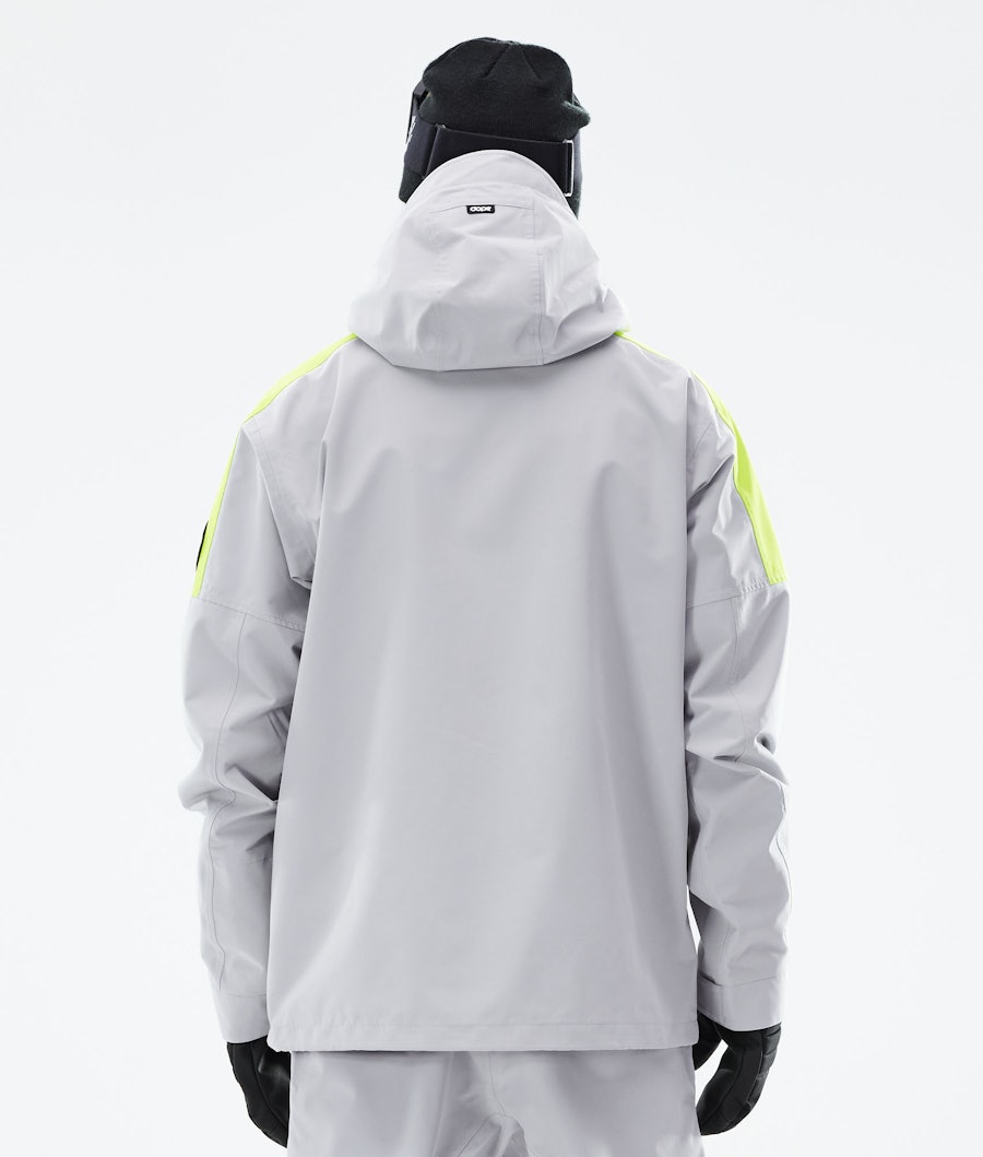 Blizzard LE Snowboard Jacket Men Limited Edition Stripe Light Grey Renewed