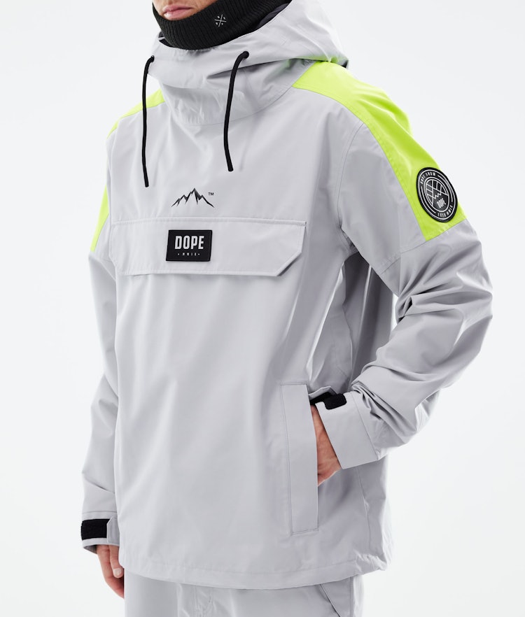Dope Blizzard LE Ski Jacket Men Limited Edition Stripe Light Grey, Image 9 of 10