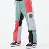 Dope Blizzard Snowboard Pants Patchwork Coral