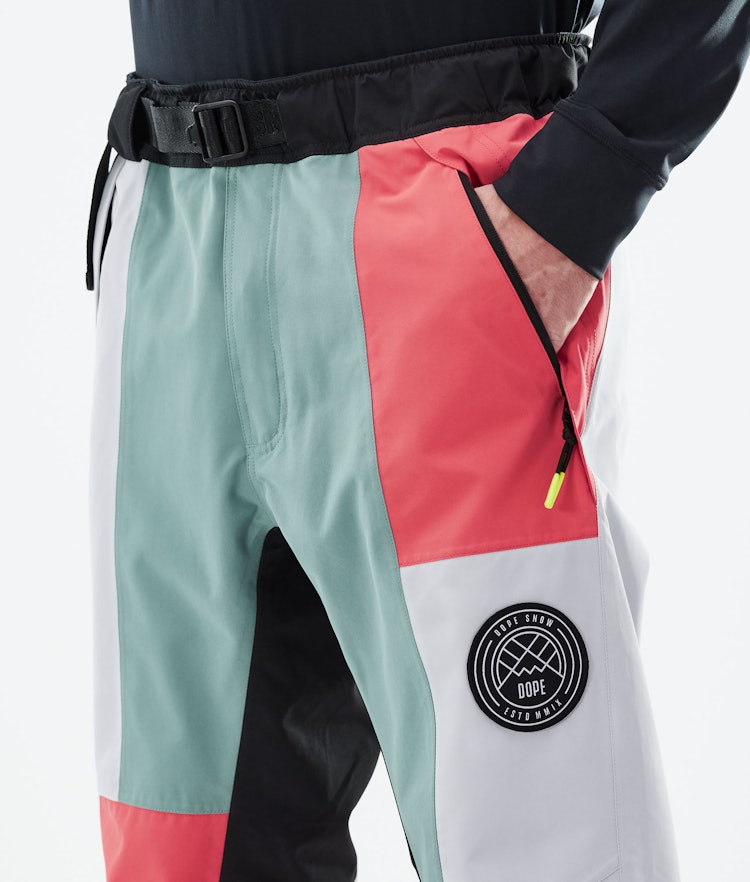 Dope Blizzard LE Pantalon de Ski Homme Limited Edition Patchwork Coral