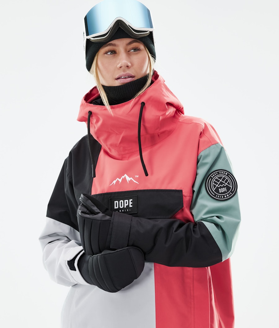 Blizzard LE W Snowboard Jacket Women Limited Edition Patchwork Coral