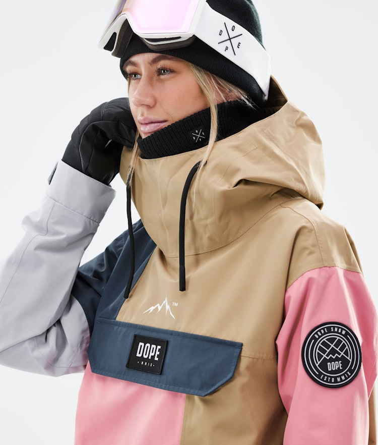 Dope Blizzard LE W Snowboard Jacket Women Limited Edition Patchwork Khaki Renewed