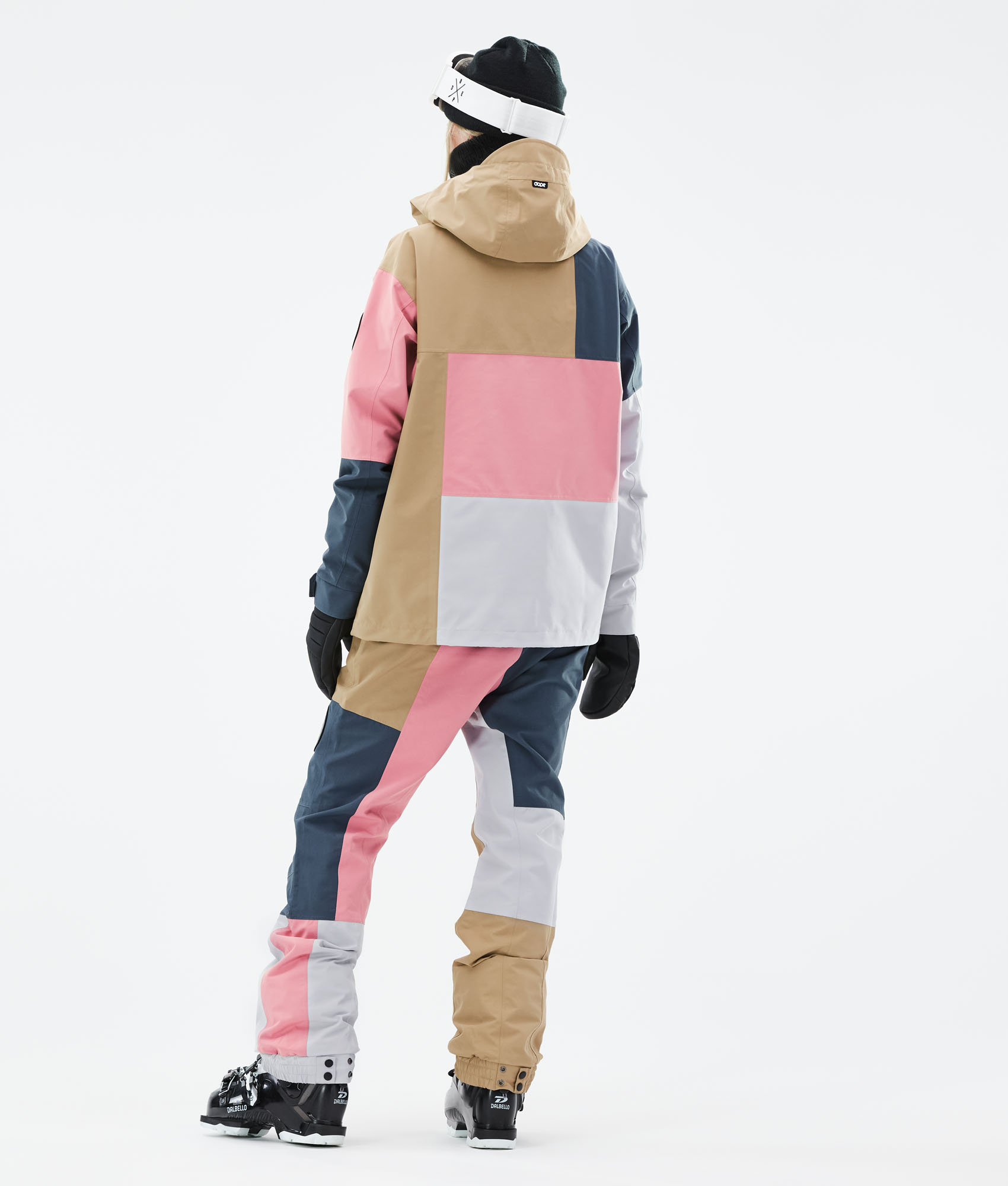 Dope Blizzard LE W Ski Jacket Women Limited Edition Patchwork Khaki