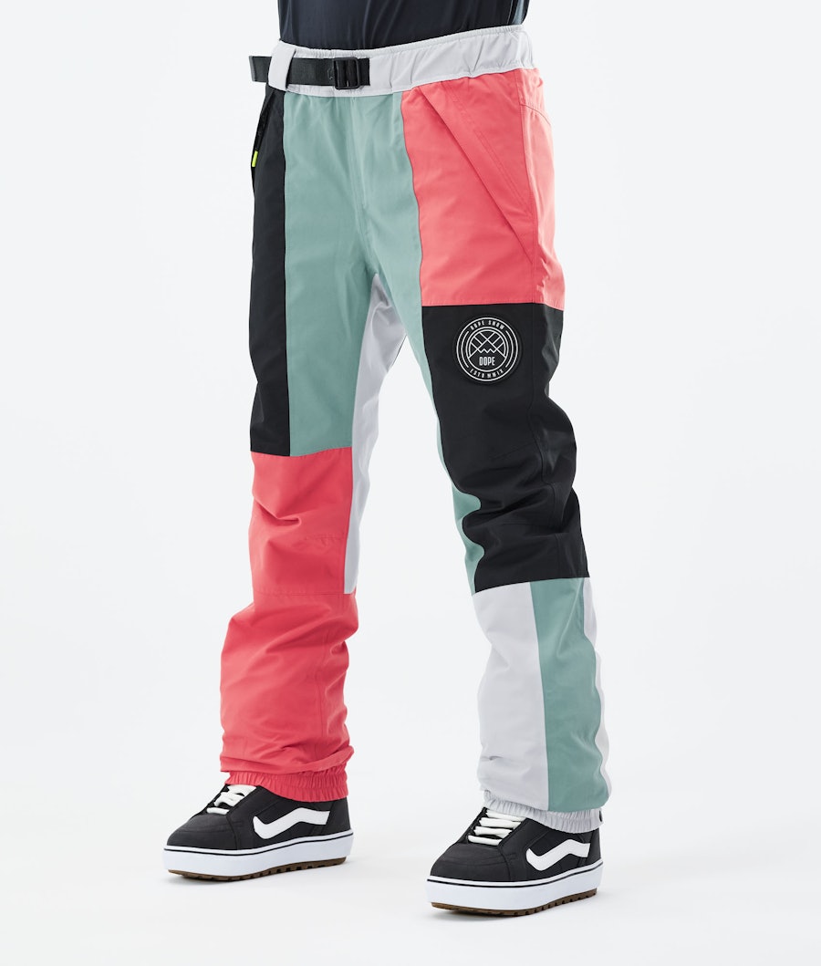 Dope Blizzard W Snowboard Pants Limited Edition Patchwork Coral