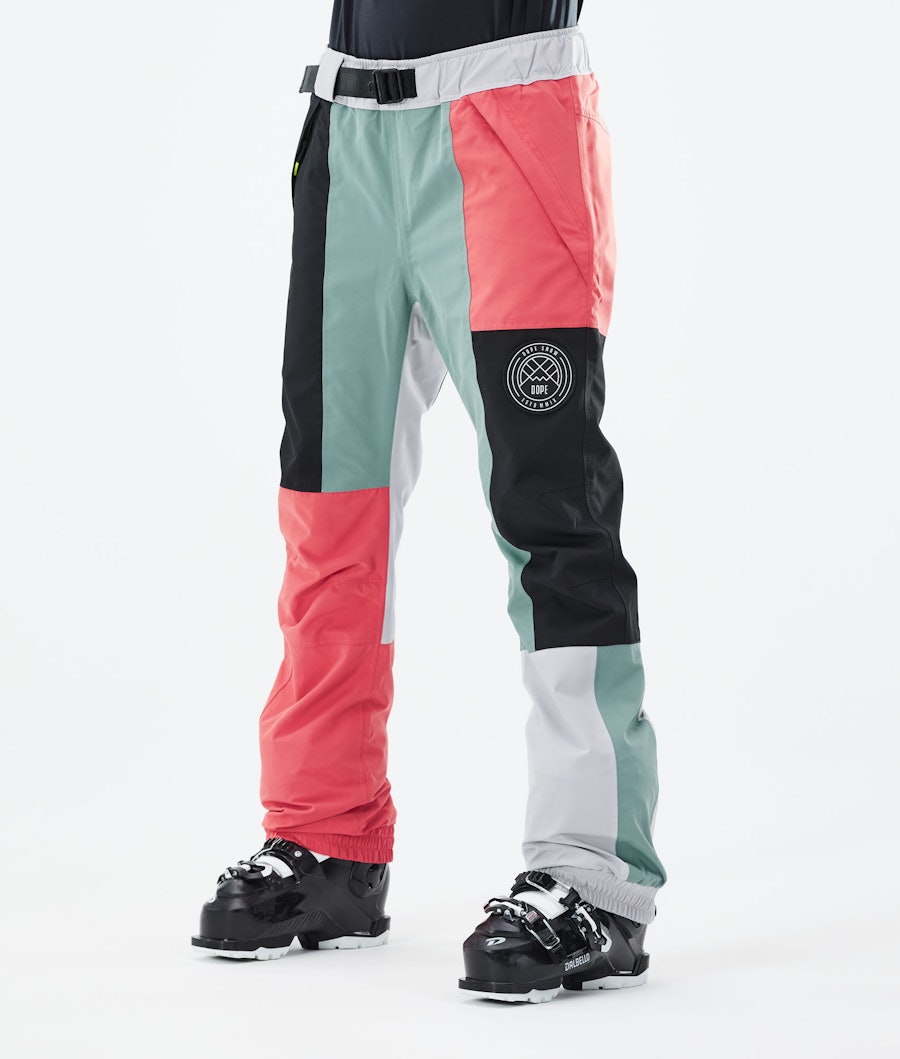Dope Blizzard W Ski Pants Limited Edition Patchwork Coral