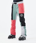 Dope Blizzard LE W Pantalon de Ski Femme Limited Edition Patchwork Coral
