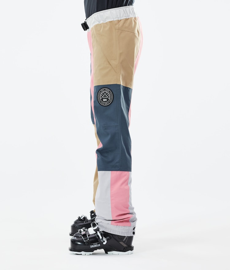 Dope Blizzard LE W Pantalon de Ski Femme Limited Edition Patchwork Khaki