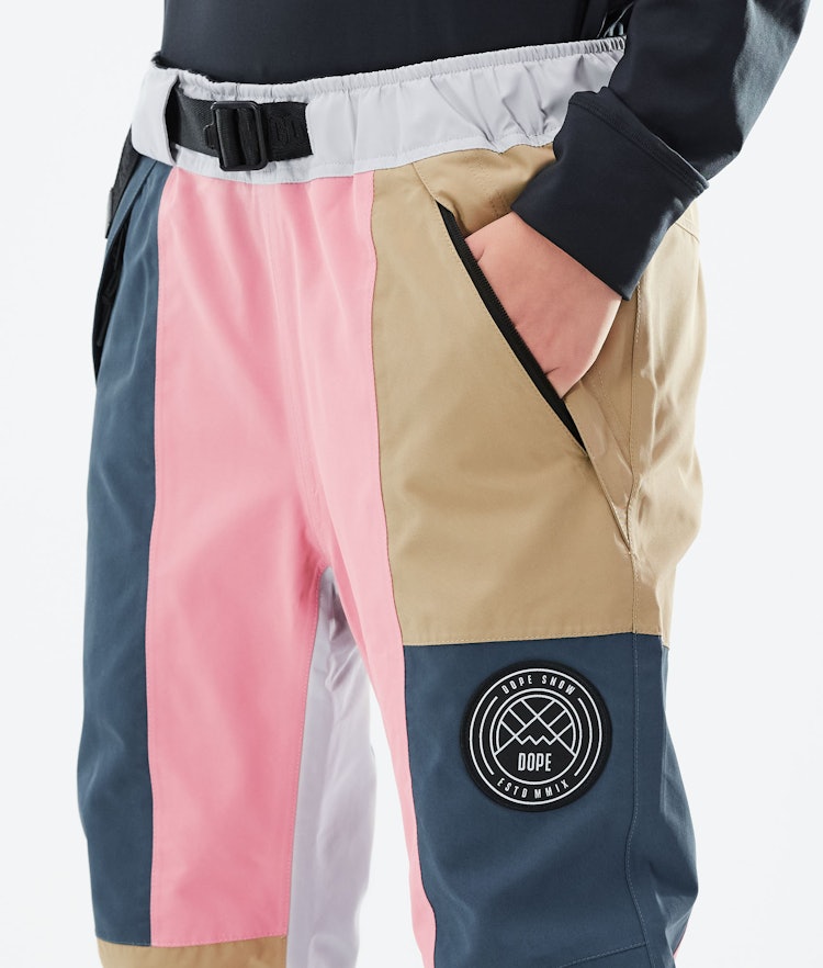 Dope Blizzard LE W Pantalon de Snowboard Femme Limited Edition Patchwork Khaki