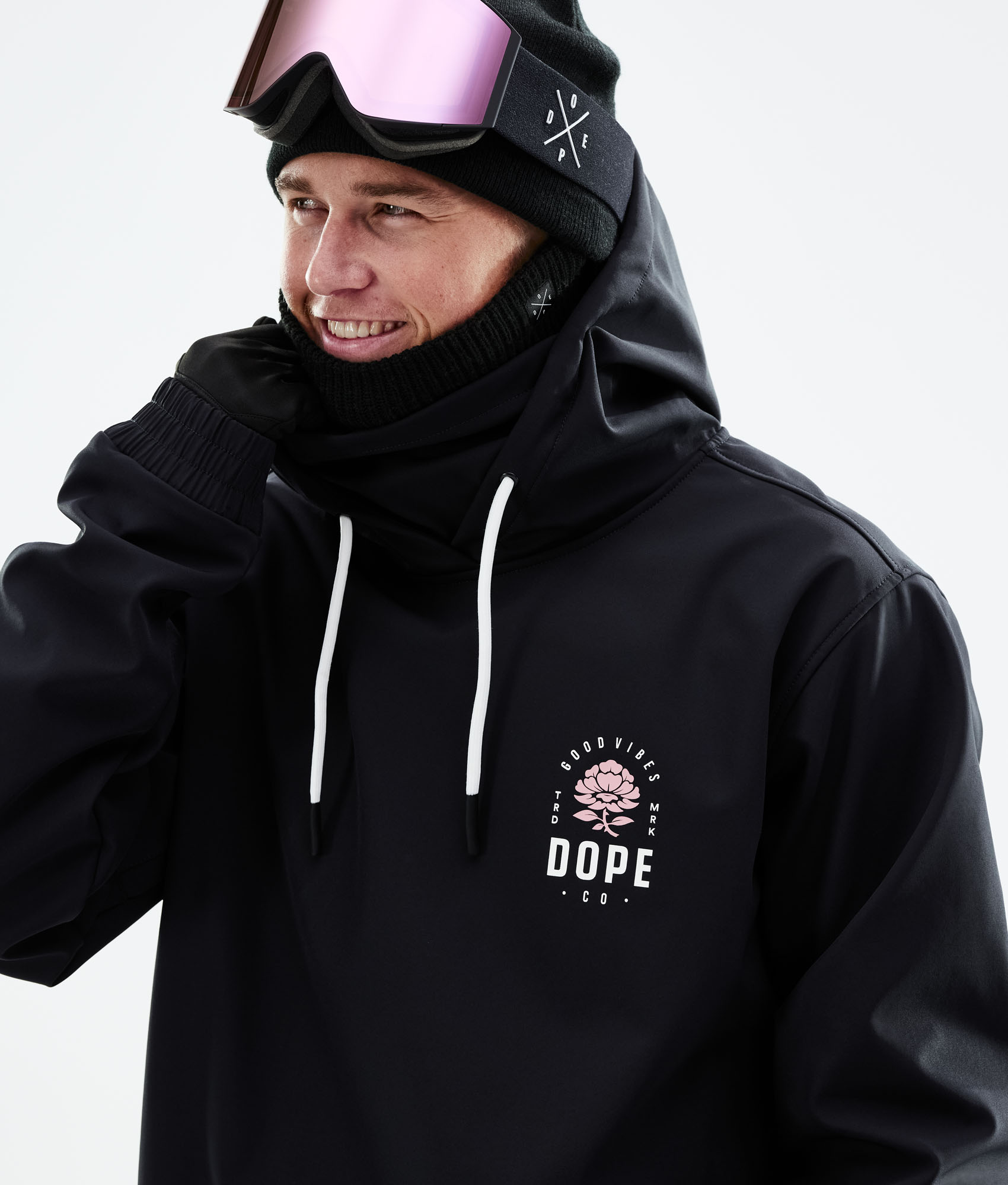 Dope sales rose hoodie