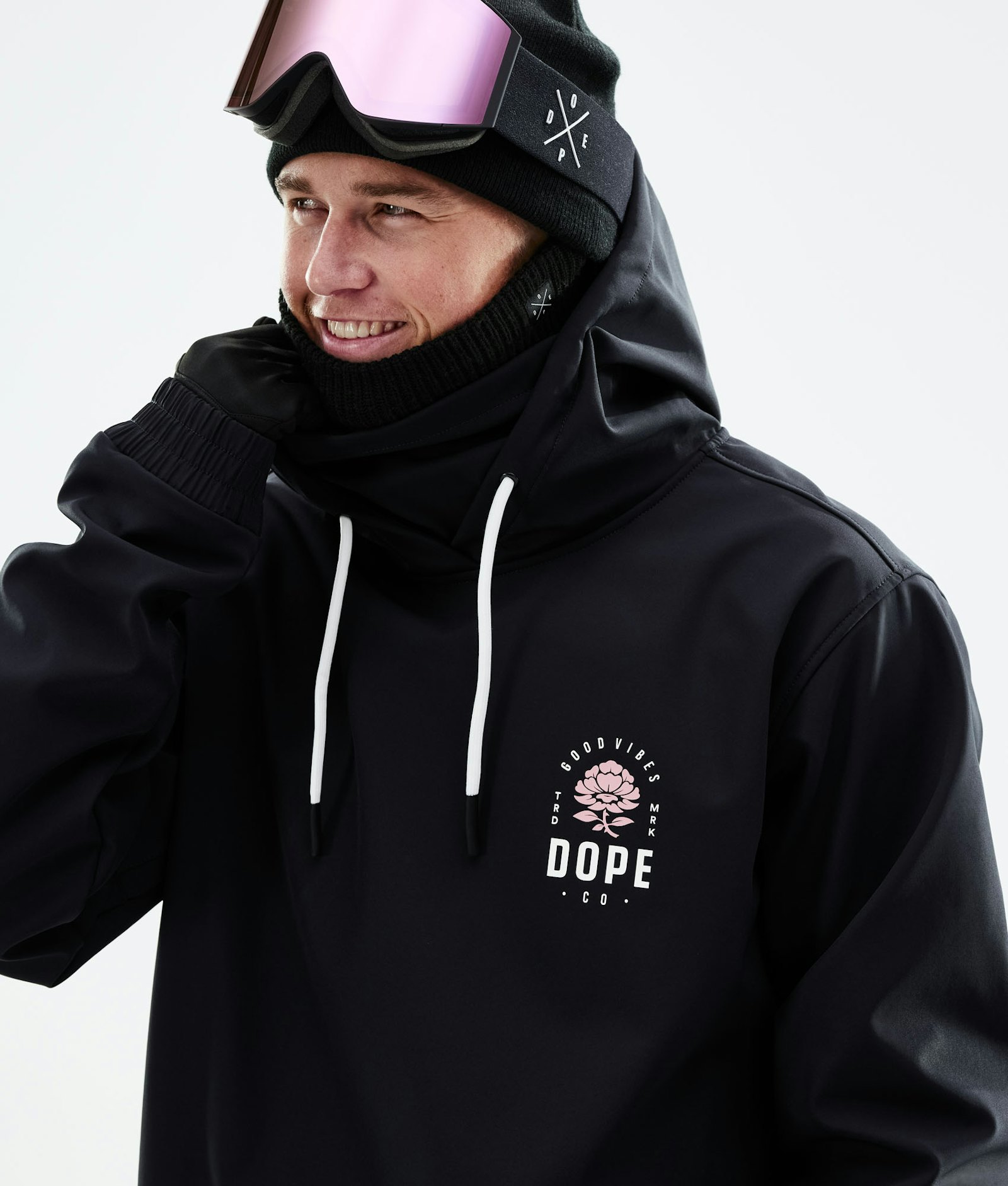 Dope Yeti 2021 Snowboard Jacket Men Rose Black