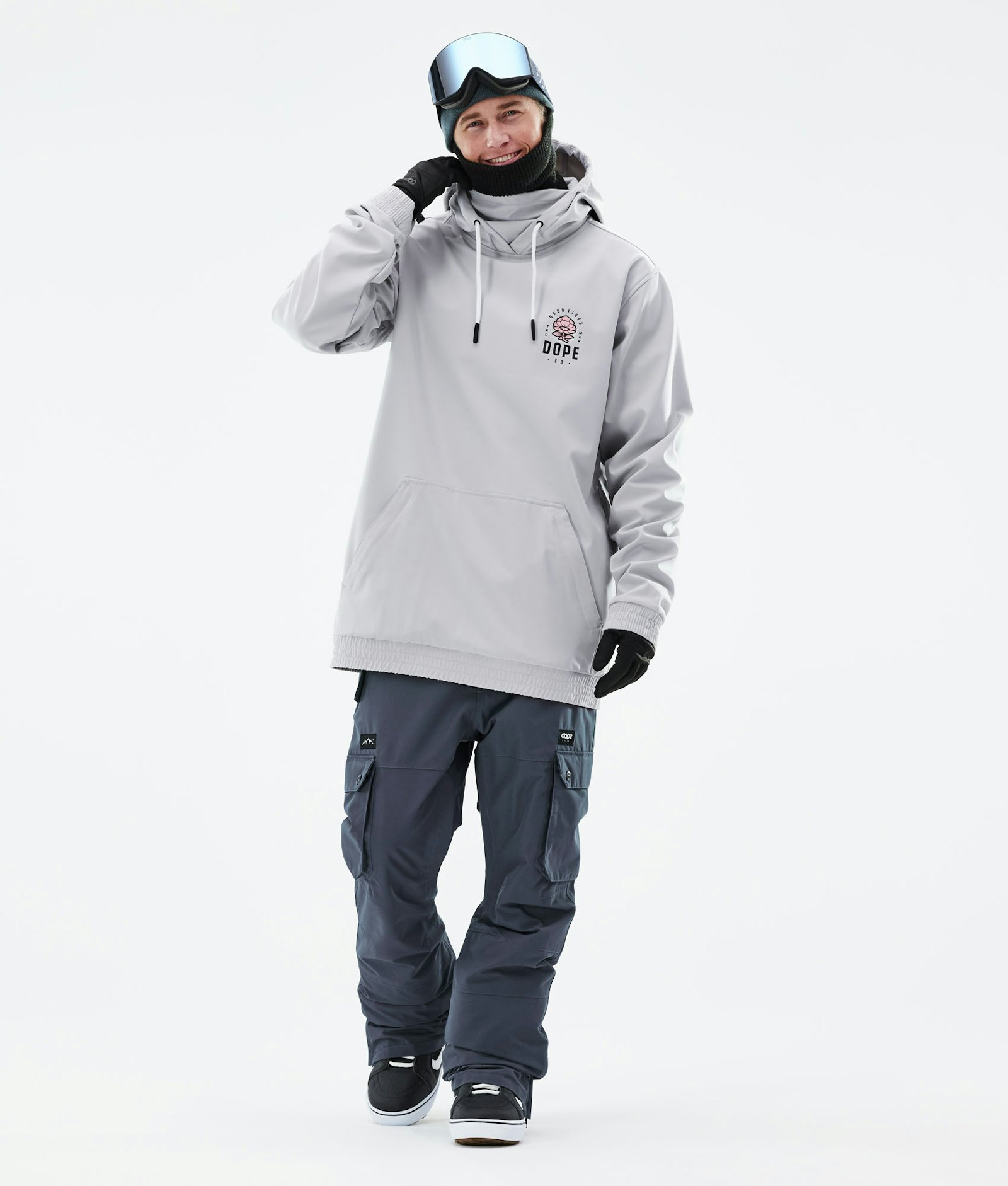 Dope Yeti 2021 Snowboard Jacket Men Rose Light Grey