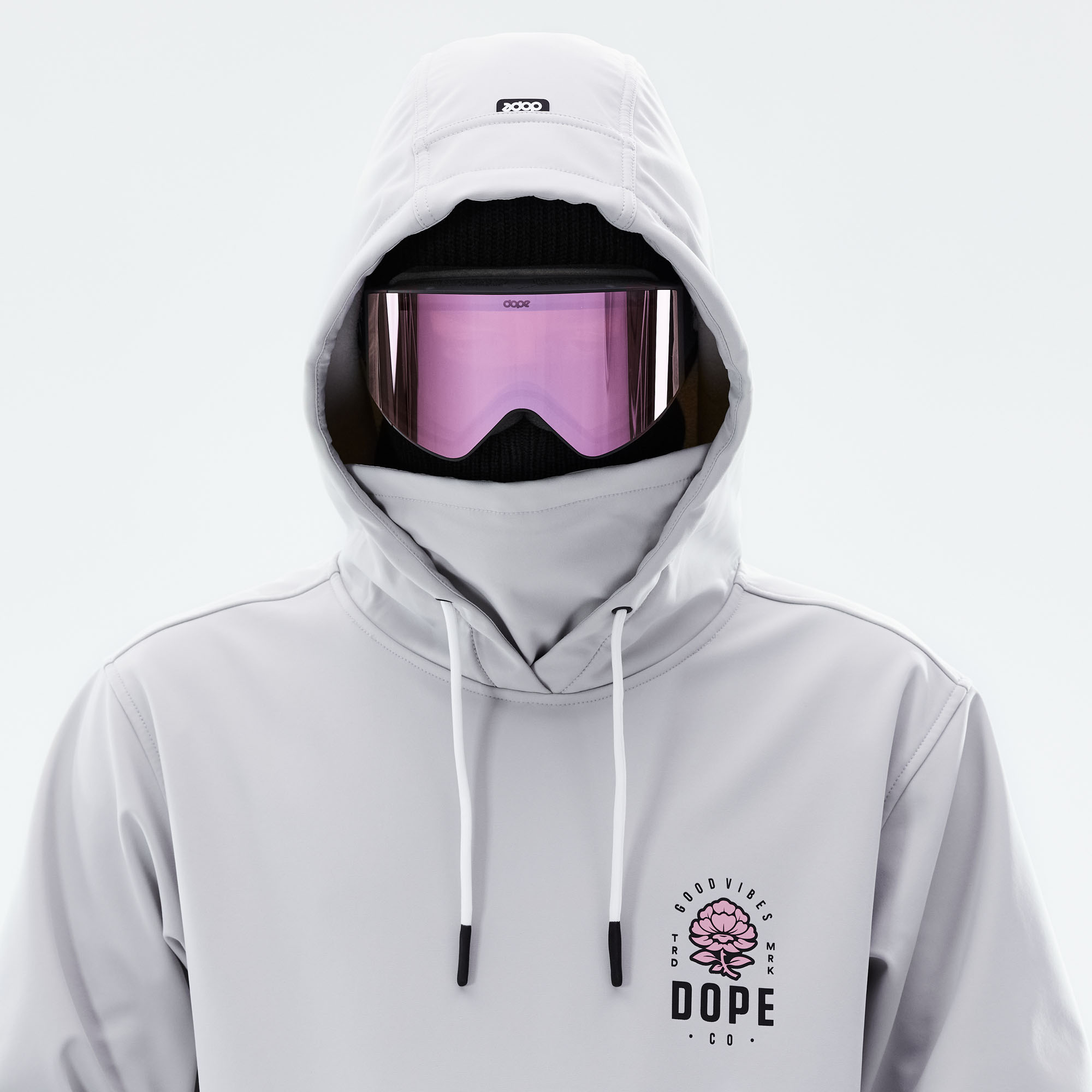 Dope Yeti 2021 Snowboard Jacket Men Rose Light Grey