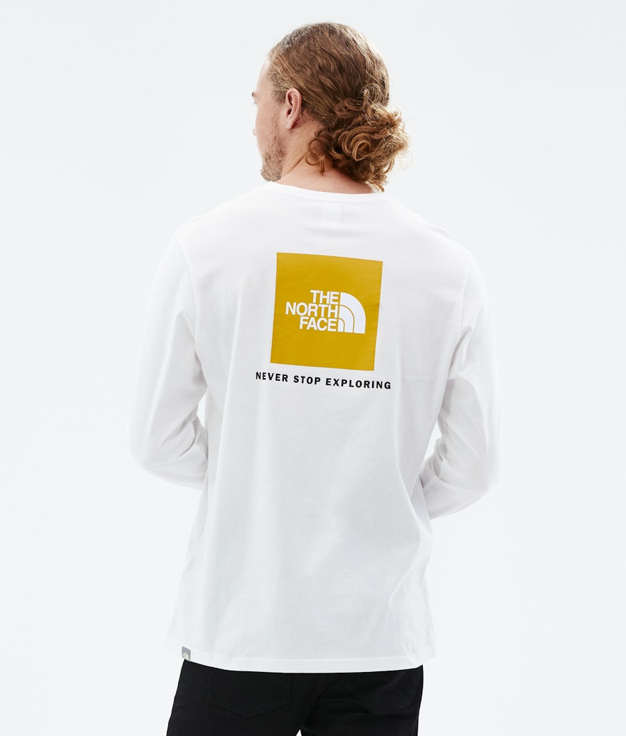 The North Face Red Box Longsleeve Tnf White/Arrow Wood Yellow