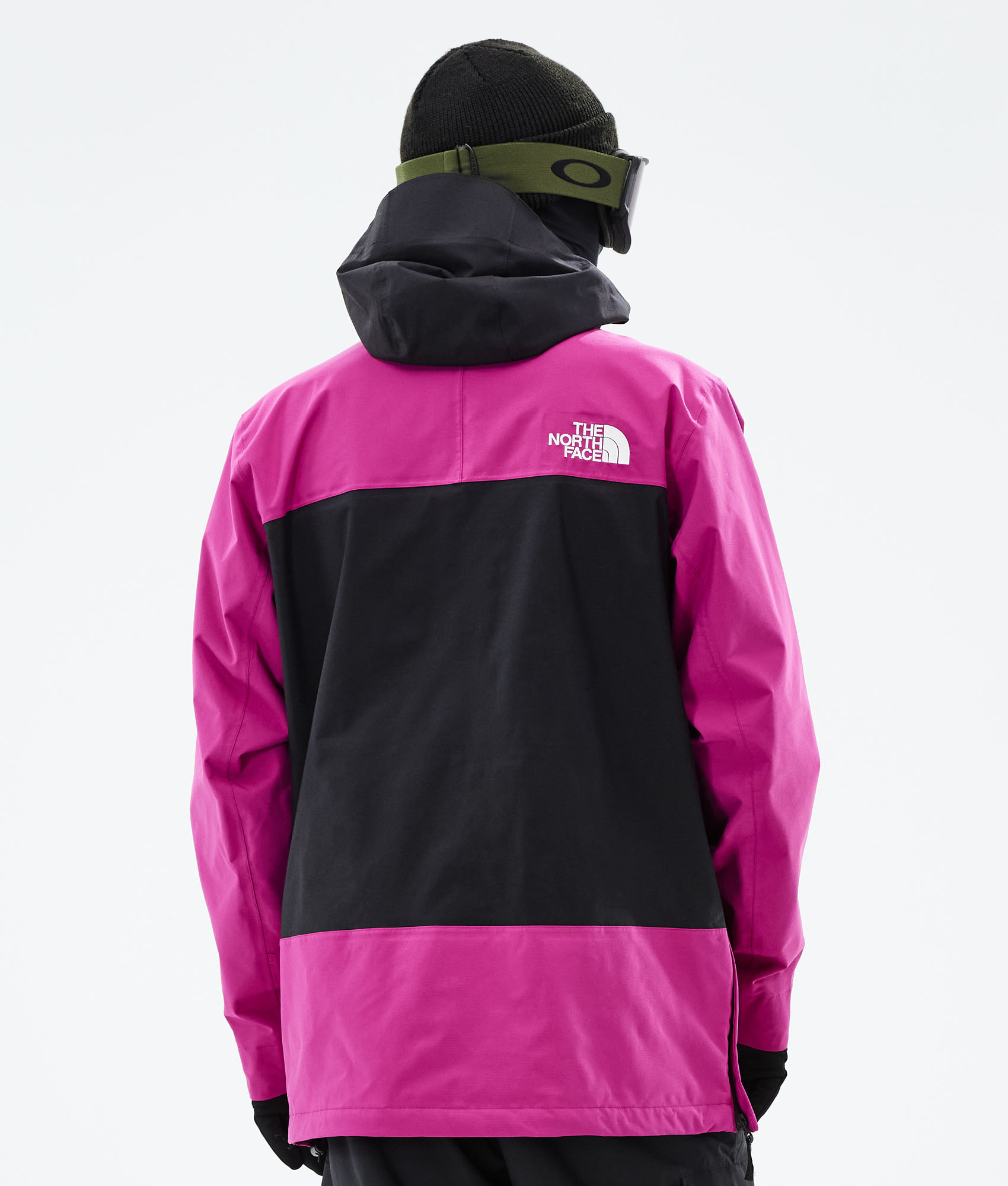 the north face jacket pink and black