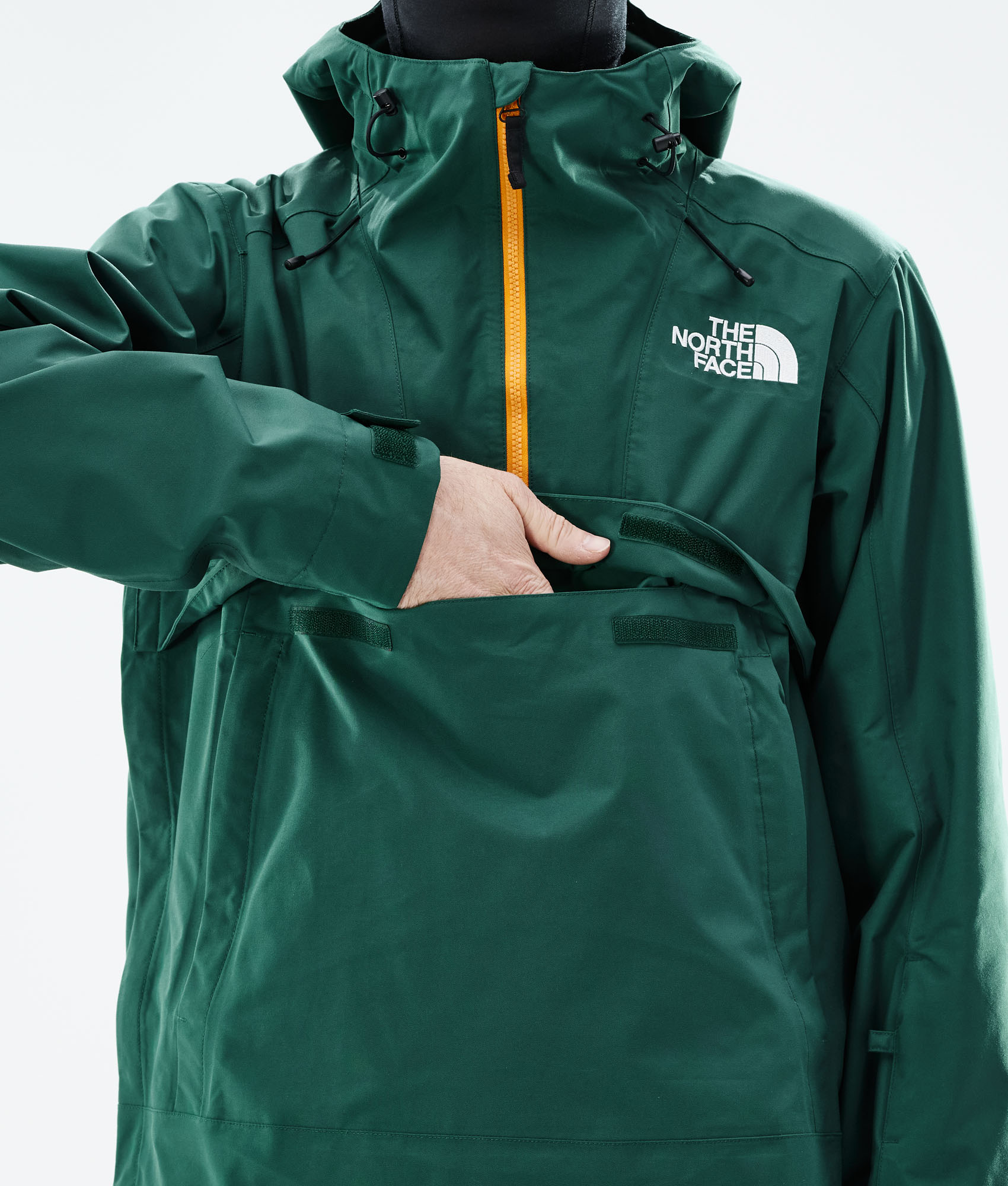 hunter green north face jacket