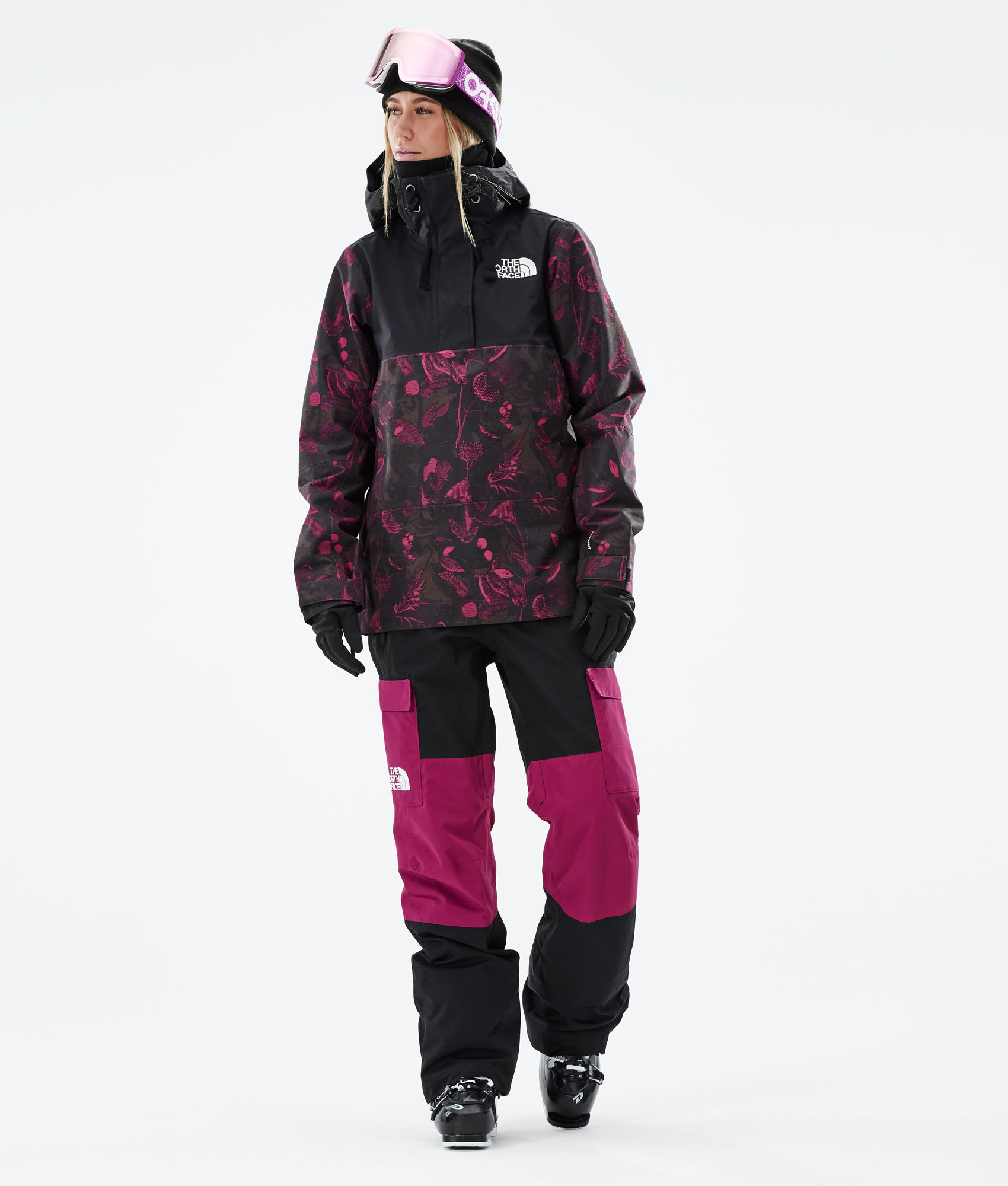 north face floral ski jacket