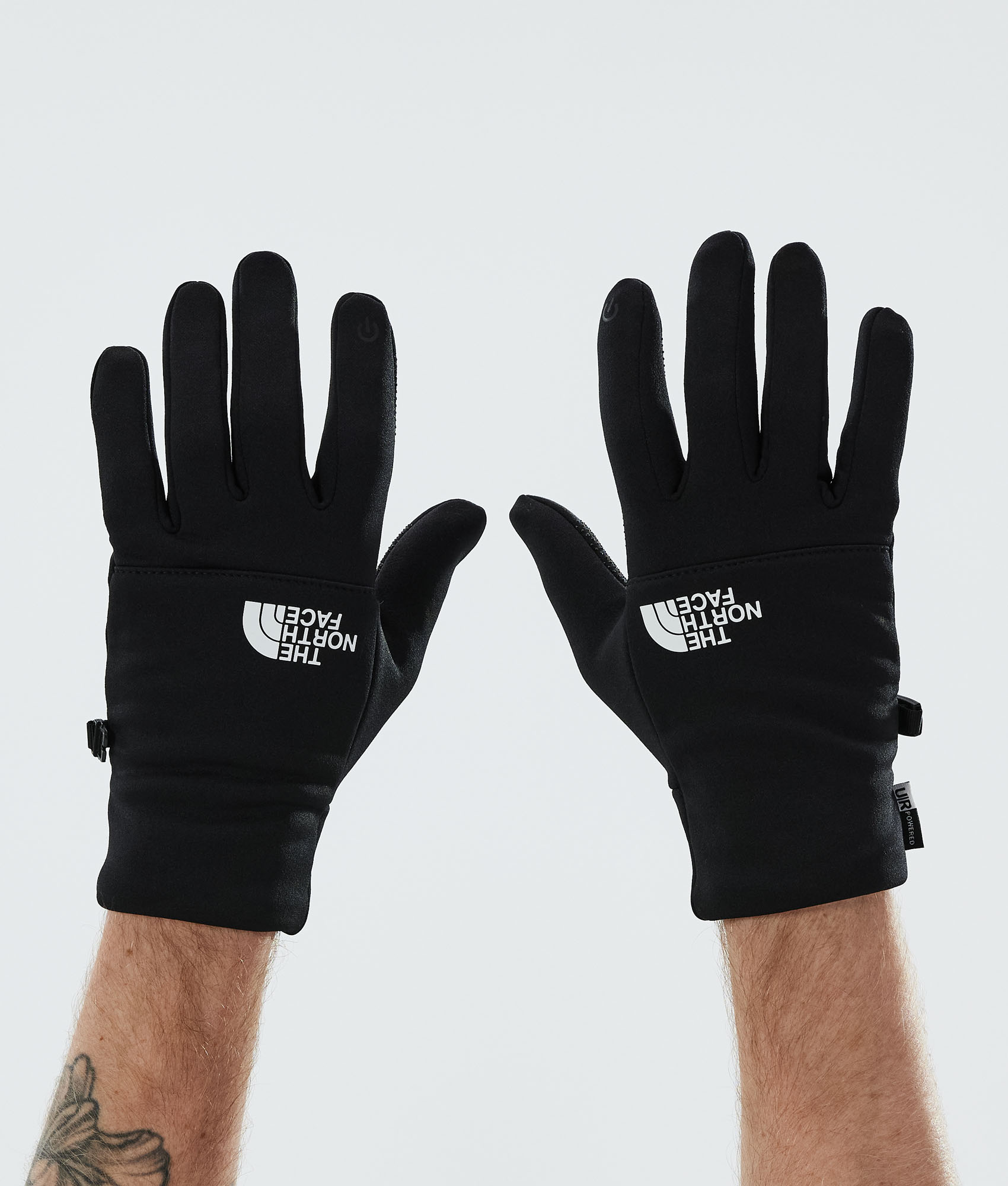 The North Face Etip Recycled Glove Men's Ski Gloves Tnf Black/Tnf White  Logo | Ridestore.com