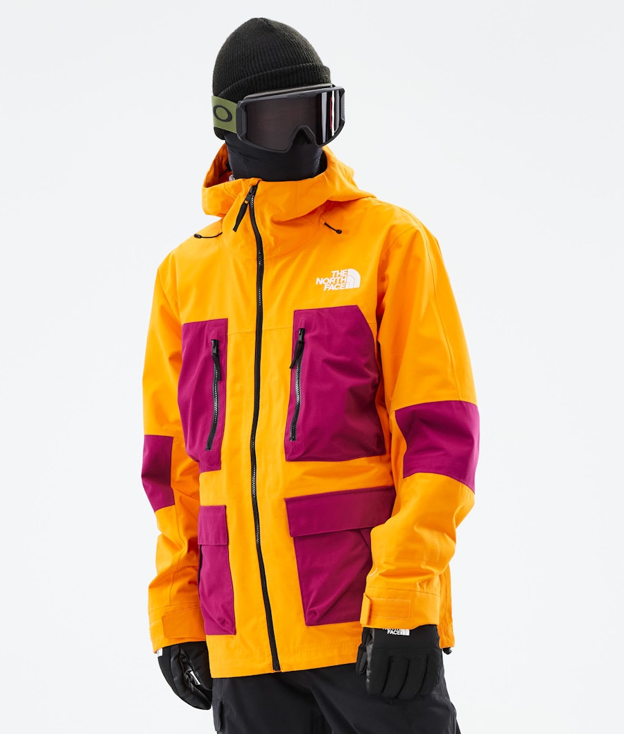 The North Face Dragline Snowboardjacke Vivid Orange/Roxbury Pink