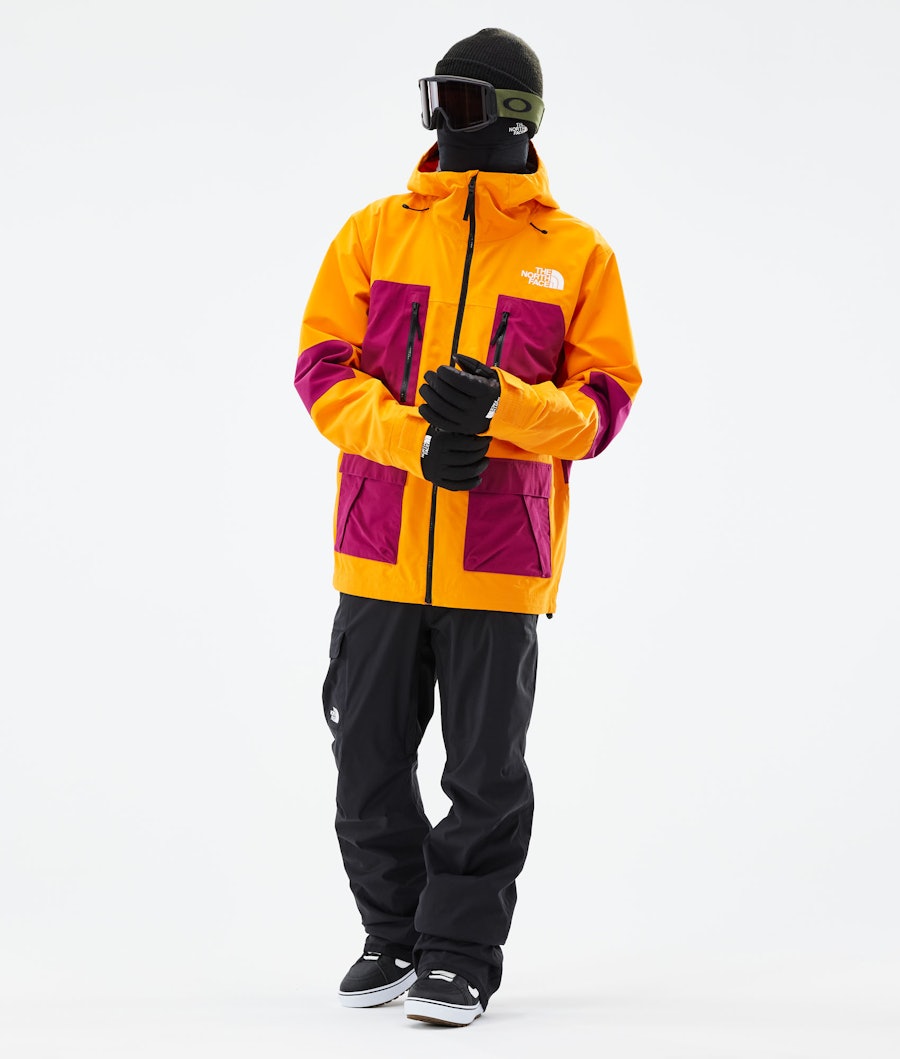 The North Face Dragline Snowboardjacka Herr Vivid Orange/Roxbury Pink