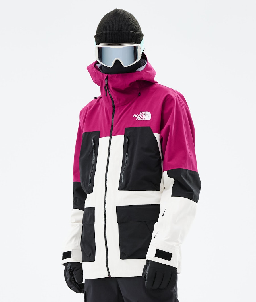 The North Face Dragline Snowboardjacka Herr Roxbury Pink/Gardenia White/Tnf Black