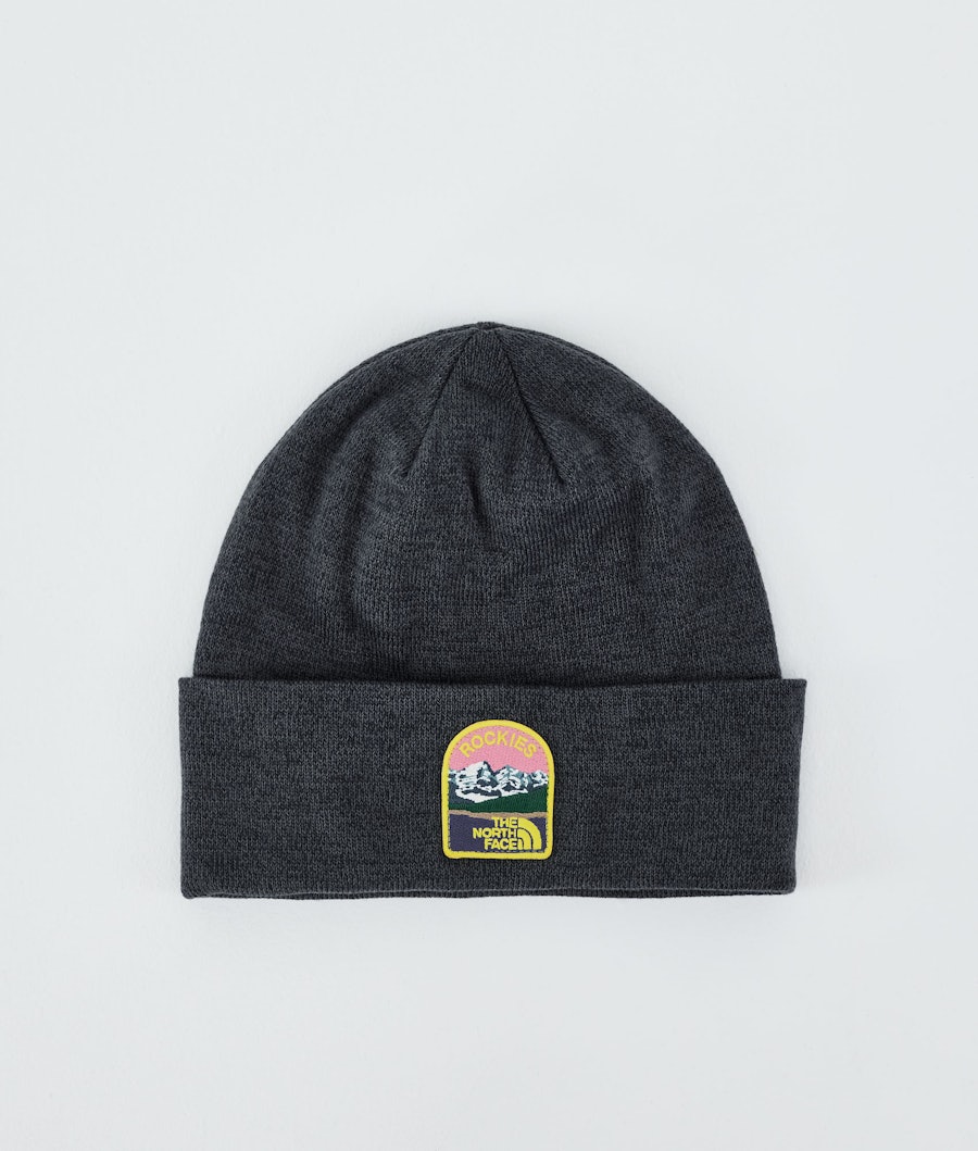 The North Face Embroidered Earthscape Bonnet Tnf Dark Grey Heather