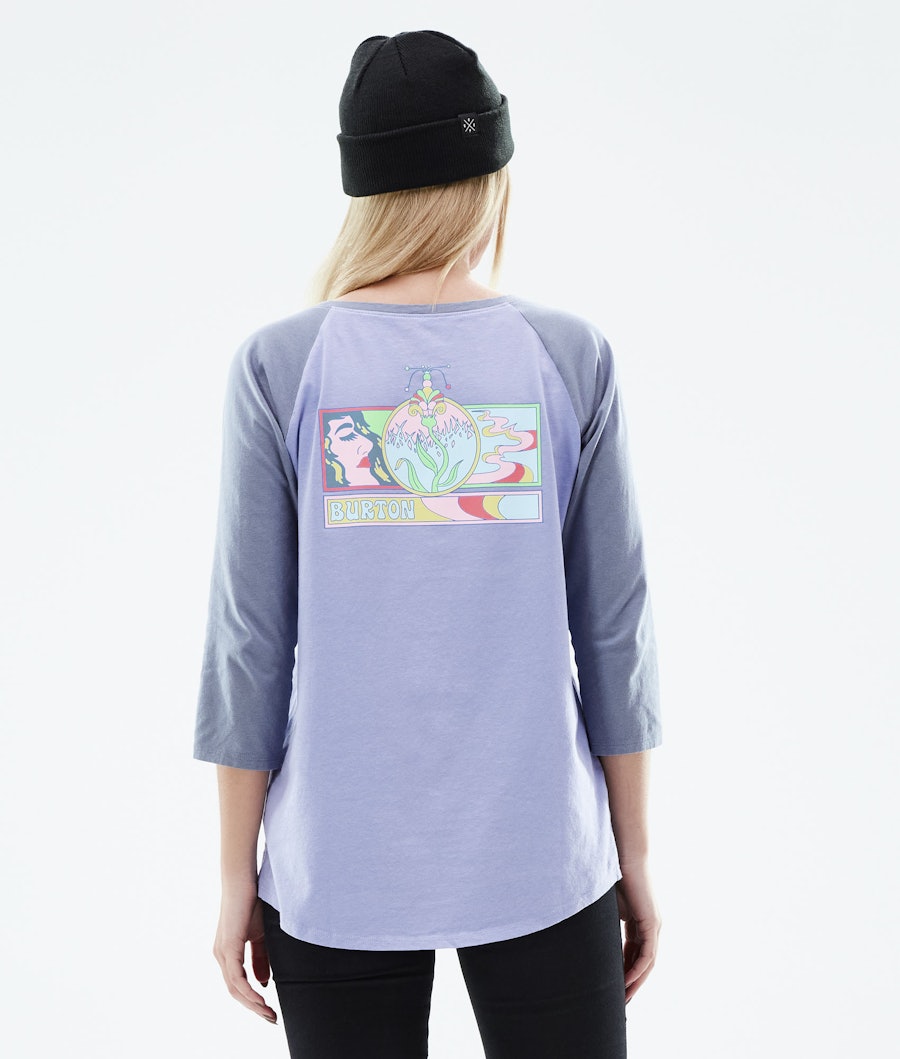 Burton Tuplin Raglan T-shirt Foxglove Violet / Folkstone Gray