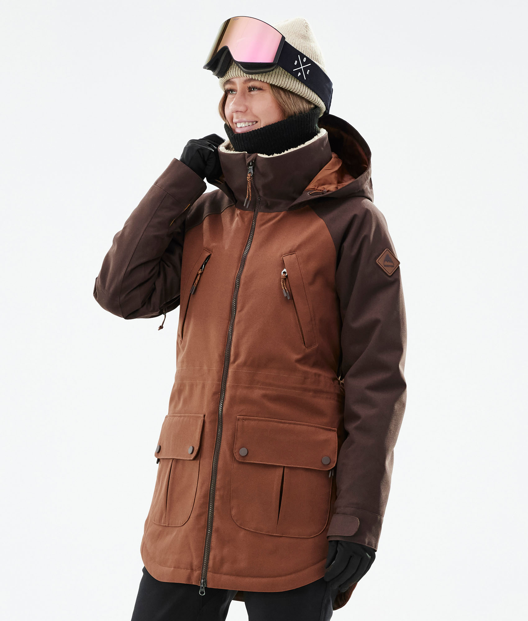 burton brown snowboard jacket