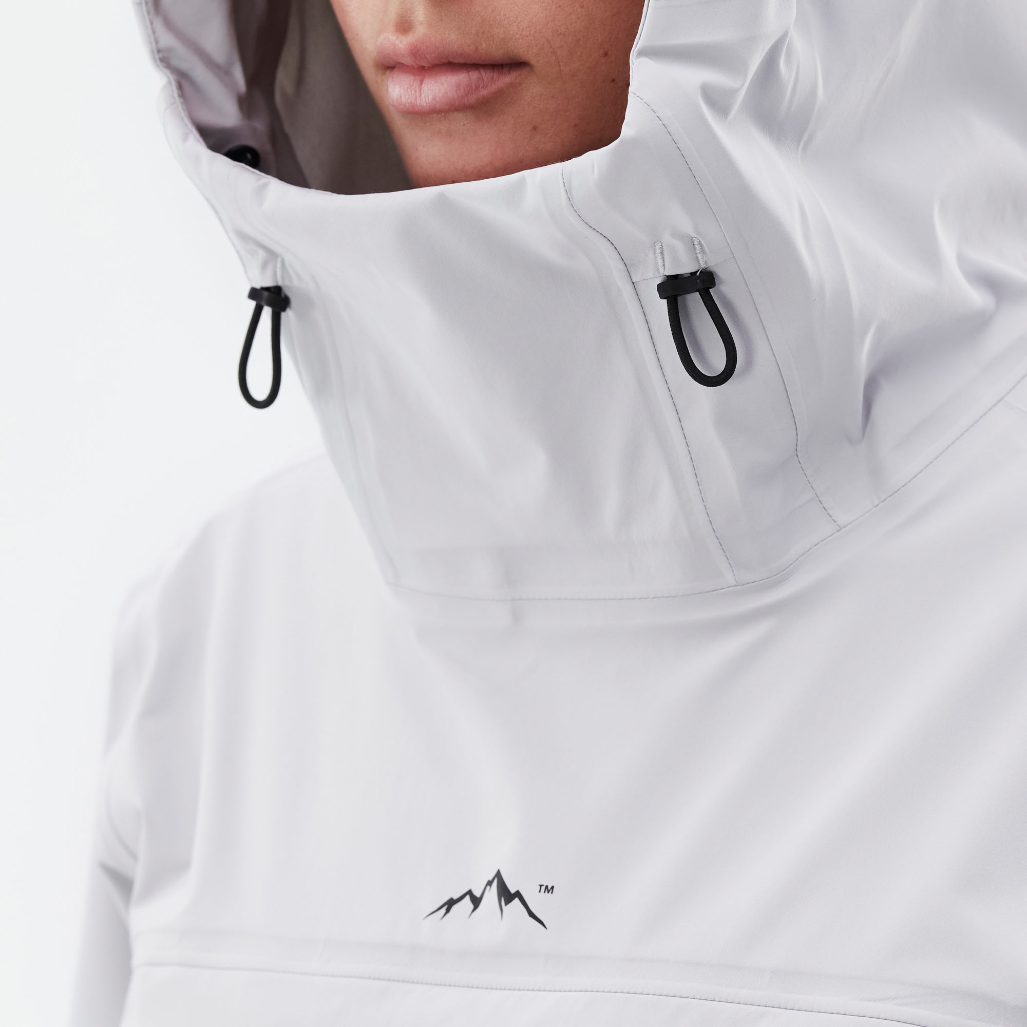 新品タグ付　ジャケット　ホワイト　シルバー Dope Downpour W レイン ジャケット レディース Light Grey