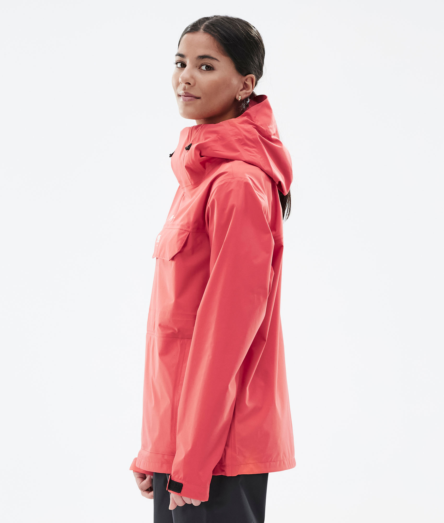 Dope Downpour W Women's Rain Jacket Coral