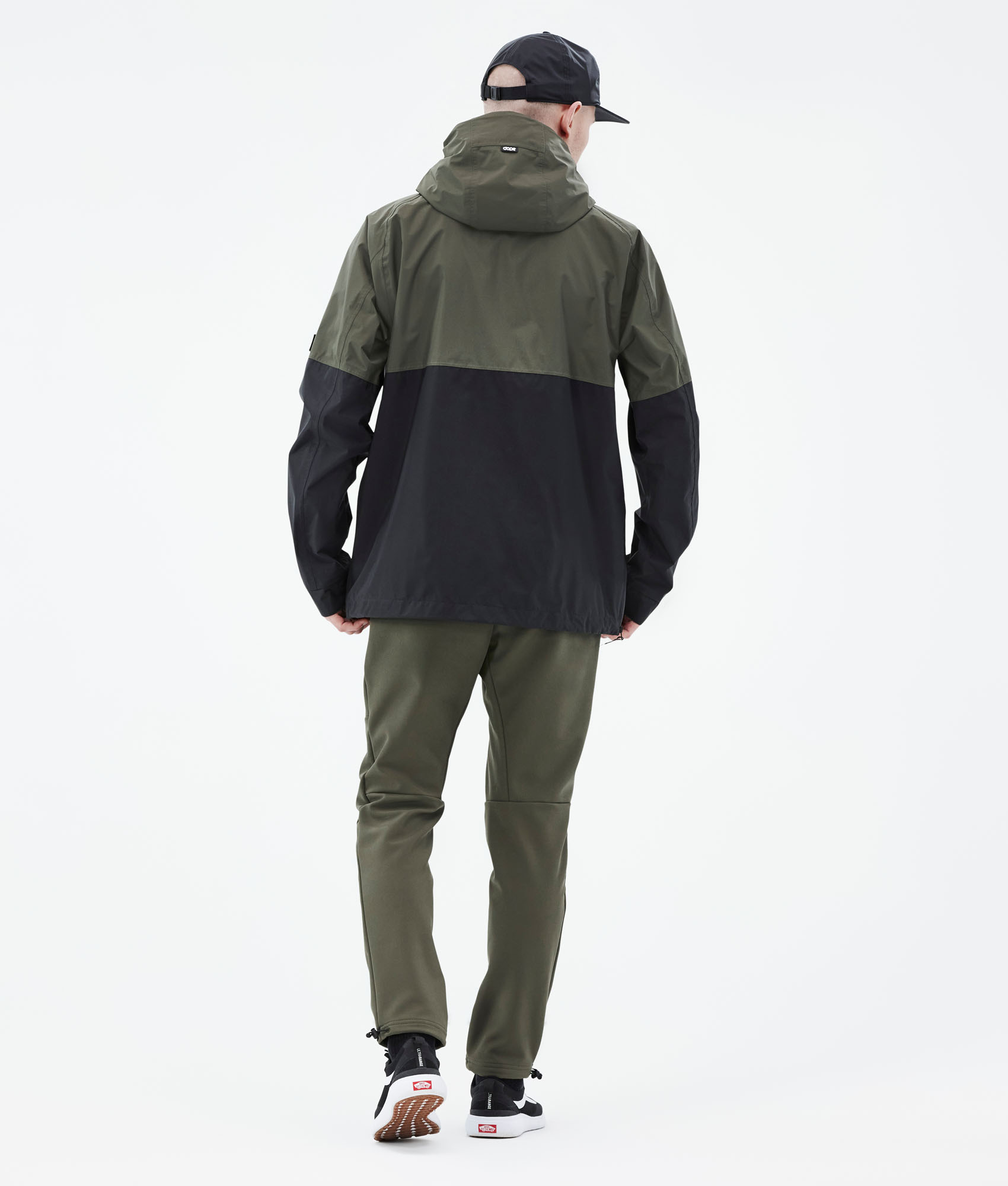 Olive green light top jacket men's