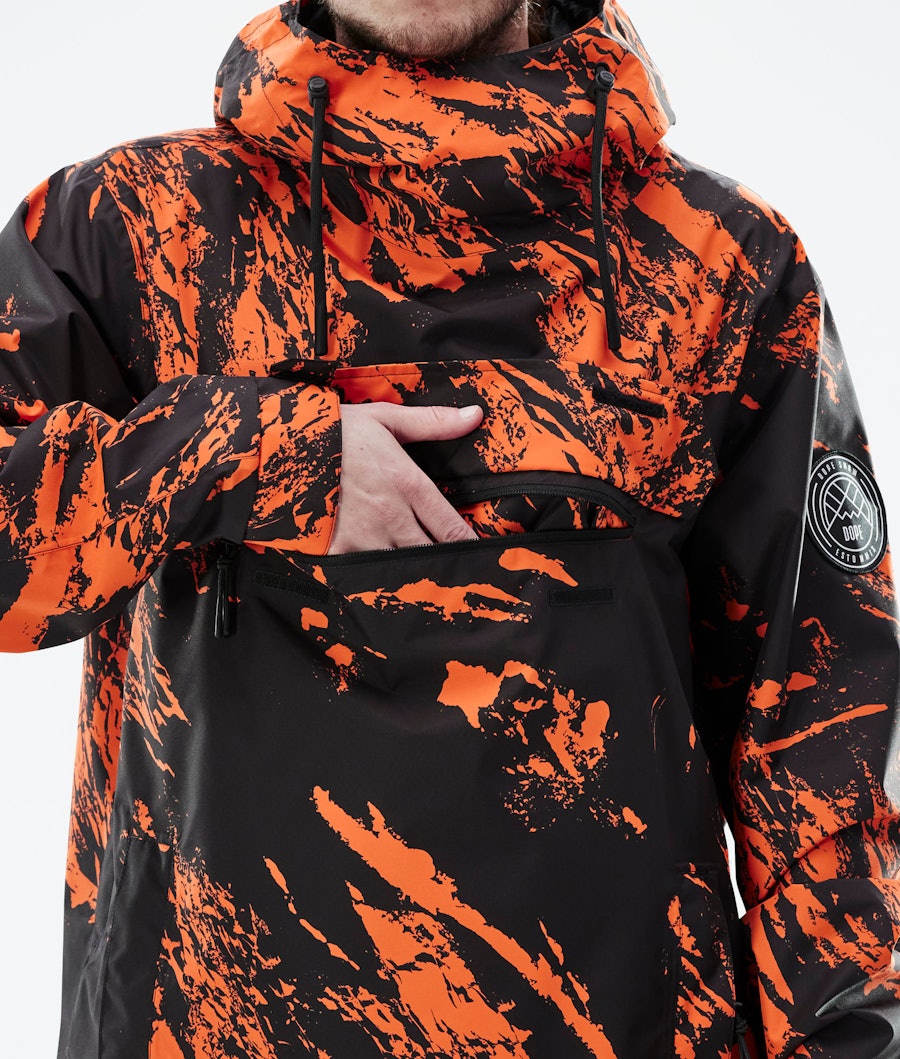 Dope Blizzard PO Light Men's Outdoor Jacket Paint Orange