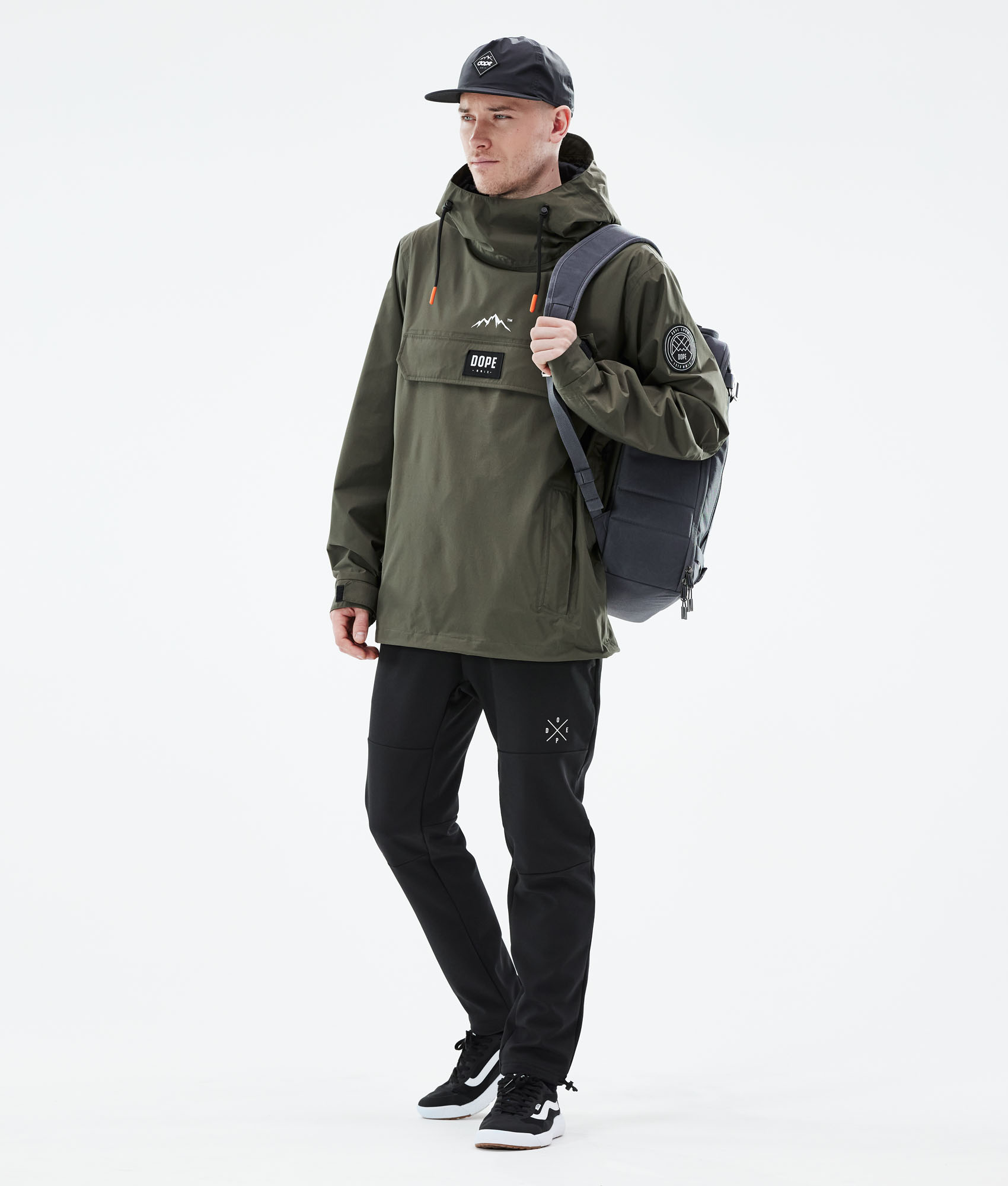 Mens green 2024 anorak jacket