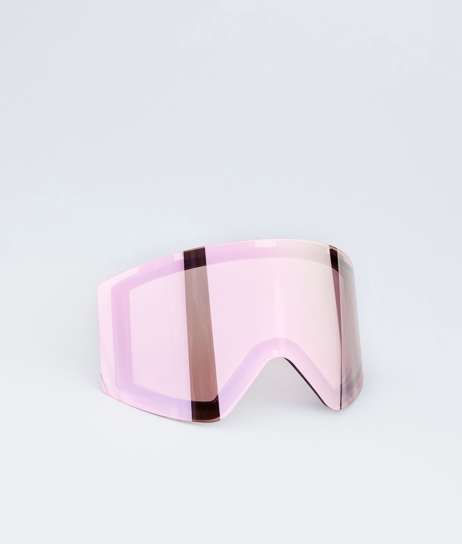 Montec Scope Goggle Lens Ecran de remplacement pour masque de ski Pink Sapphire Mirror